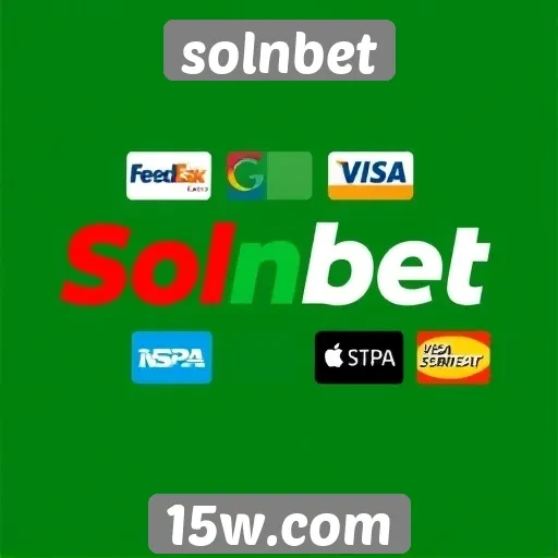 Opções de pagamento disponíveis no site Solnbet