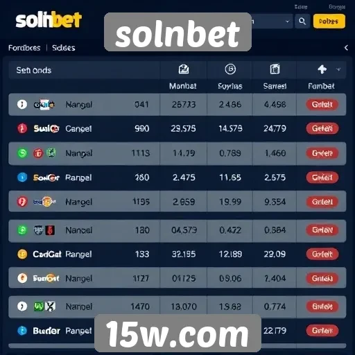 Comparação de odds entre solnbet e concorrentes