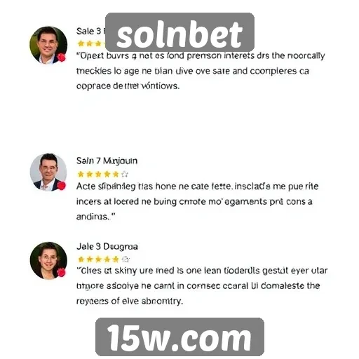 Depoimentos de usuários sobre a experiência no Solnbet